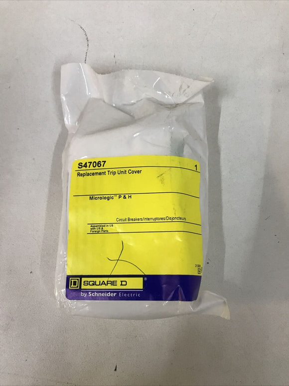 *SEALED* SQUARE D S47067 Micrologic P&H Replacement Trip Unit Opaque Cover 47067