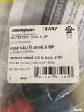 *SEALED* Eaton Arrow Hart 14W47 Watertight Plug 5-15P 15A 125V 2P 3W