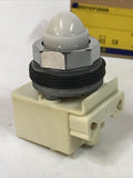 Square D 9001KP35W9 White Pilot Light 757 Lamp Ser H 24-28 V AC/DC