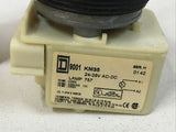 Square D 9001K2L35A Amber Illuminated Push Button 9001KM35 Ser H 24-28V AC/DC