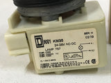 Square D 9001KP35R9 Ser. J Red Pilot Light 757 Lamp Ser H 24-28 V AC/DC