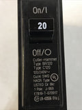 Eaton BR120 C120 120/240V 20Amp Single Pole Circuit Breaker Cutler Hammer