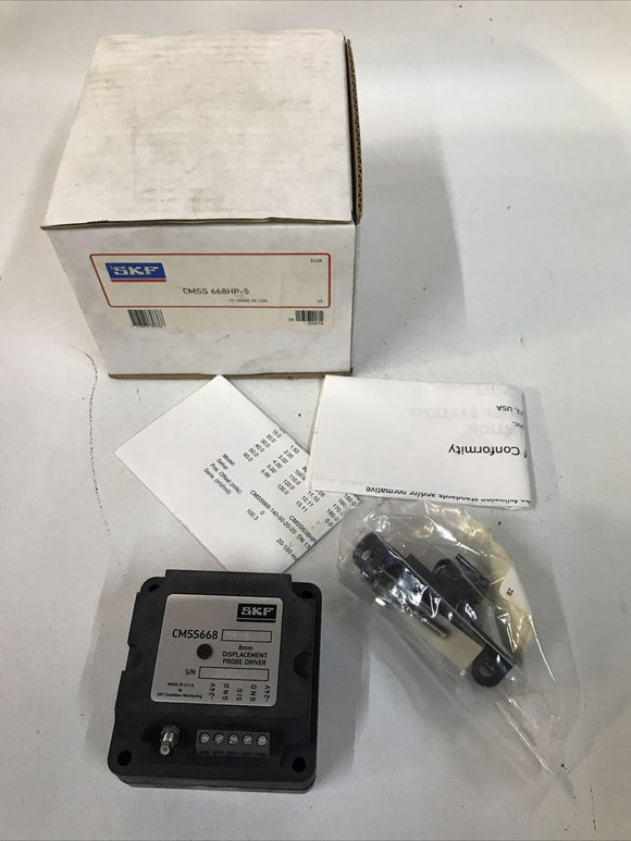 SKF CMSS 668HP-5 8mm Displacement Probe Driver, Eddy Probe System