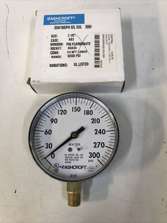 ASHCROFT 35W-1005PH-02L-XUL 3.5