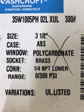 ASHCROFT 35W-1005PH-02L-XUL 3.5" FACE ¼" NPT Vacuum Gauge 0-300 PSI