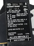 Allen-Bradley 193-BSA90 SER. B Bimetallic Overload Relay