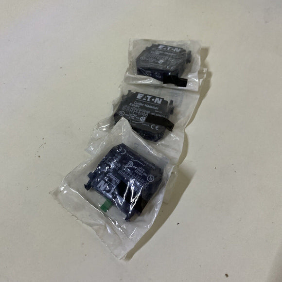 Eaton E22B2 SER. A1 440V 2A Contact Block Lot Of 3