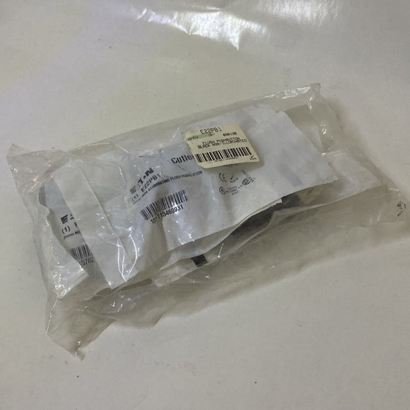 EATON Cutler-Hammer E22PB1 Flush Push Button Switch Black Non Illuminated Lot 3