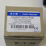 Eaton 10250T181LYP06 Pushbuttons Indicating Light 120V Trans 6/12V Yellow Bulb