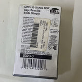 Bell 5320-0 Single Gang Box Waterproof 1/2" Outlet