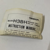 Omron H3BH-8 Timer Power Off Delay DIN 24 VDC Time Range .05-10 Min