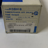 Omron H3BH-8 Timer Power Off Delay DIN 24 VDC Time Range .05-10 Min