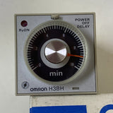 Omron H3BH-8 Timer Power Off Delay DIN 24 VDC Time Range .05-10 Min