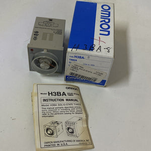 Omron H3BA-8 Timer Power Off Delay DIN 24VDC Time Range 0.5s to 100h