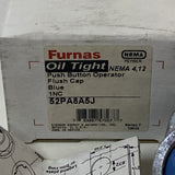 FURNAS 52PA8A5J Push Button Operator Flush Cap Blue 2 Positions 1NC NEMA 4,12