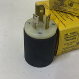 Hubbell 4720-C Twist Lock Male Dead Front Plug 15A 125V 3 Wire Lot Of 3