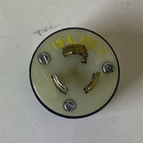 Hubbell 4720-C Twist Lock Male Dead Front Plug 15A 125V 3 Wire Lot Of 3