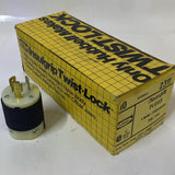 Hubbell 2311 Twist Lock Male Dead Front Plug 20A 125V Box of 8