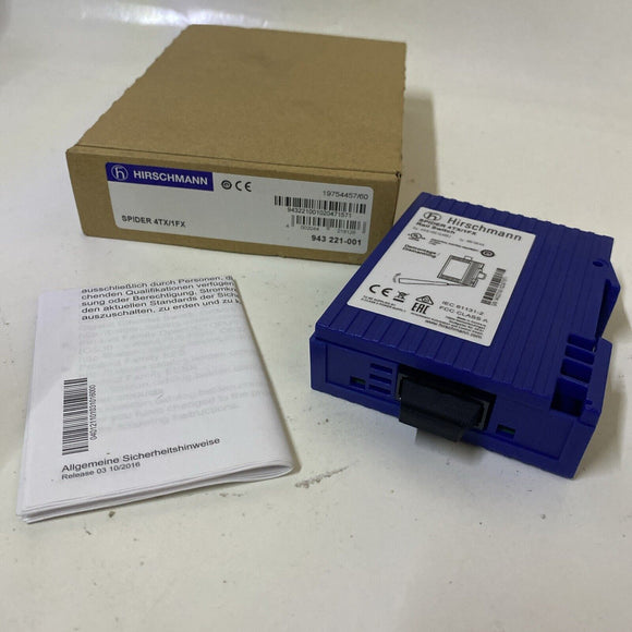 SPIDER 4TX/1FX Switching Module Rail
