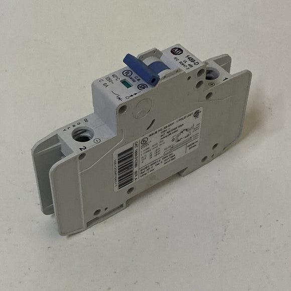 Allen Bradley 1489-D1C060 Industrial Circuit Breaker 1 Pole