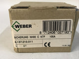 *Box of 3* Weber NH00C-KTF 100A Fuses 500V