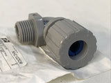 HUBBELL NHC1023CR 1/2" NPT .375"-.5” Nylon Cord Connector Blue Gotcha Ring
