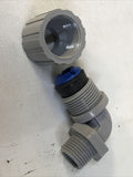 HUBBELL NHC1023CR 1/2" NPT .375"-.5” Nylon Cord Connector Blue Gotcha Ring