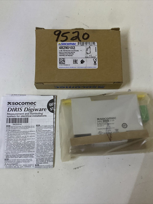 SOCOMEC 48290102 Diris Digiware U-2 Tensions-Digiware Multi-Function Meter