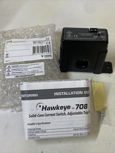 Veris H708 Hawkeye 708 Solid-Core Current Switch 1 to 135 A Adjustable Point
