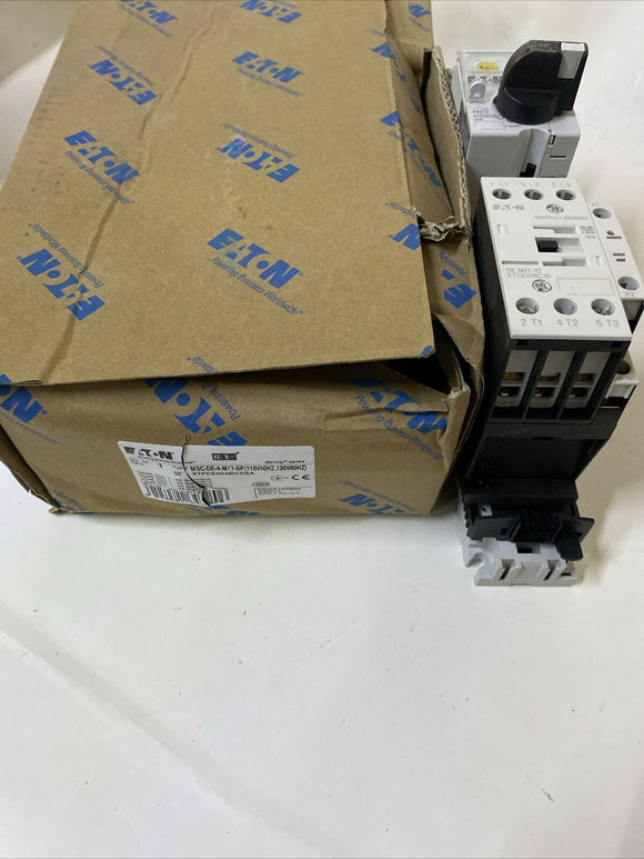 Eaton XTFCE012BCCSTD Type E Starter B Frame 3-12A Fla 24VDC Coil MSCDE4M17SP