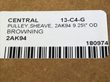 *SEALED* Martin 2AK94 Cast Iron 9.25" Dual Groove Belt Pulley w/ 1-3/16" Sheave