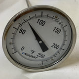 Ashcroft 50EI60E04030130 Thermometer Dial Bi-Metal 0-250F 5" Dial 11" Stem