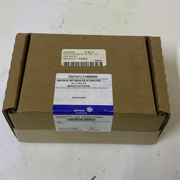 johnson Controls VG7441LT-3008E0 Control Valve SEALED
