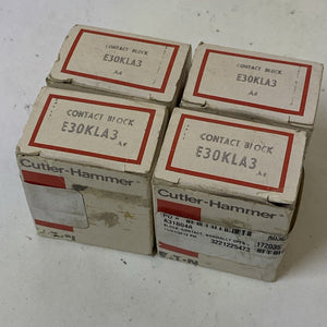 Cutler Hammer E30KLA3 Contact Block Lot of 4