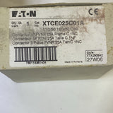 Eaton XTCE025C01A 110/120Vac Non-Reversing IEC Magnetic Contactor 3P 25A