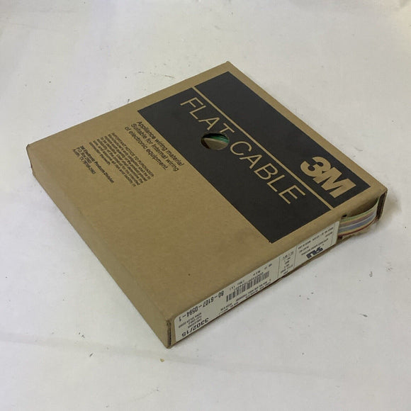 3M  3302/15 Flat Ribbon Cable Multiple 15 Conductors 100' NEMA Color Coded 0.05