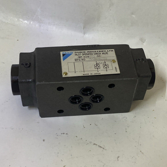 DAIKIN INDUSTRIES MP-02W-20-60 Pilot Operated Check Valve 60M6802