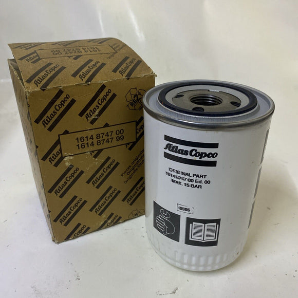 Atlas Copco 1614-8747 Oil Filter Element Service Kit Max 15BAR Original Part