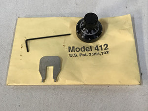 Kilo Int. Model 412 Analog Dial For Potentiometers 0.25” (6.35mm) Shaft W/ Tool