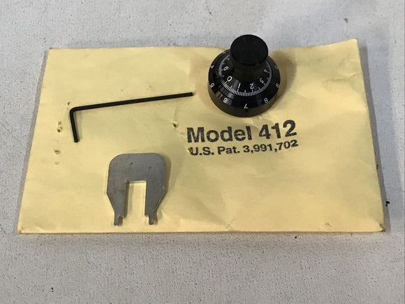 Kilo Int. Model 412 Analog Dial For Potentiometers 0.25” (6.35mm) Shaft W/ Tool