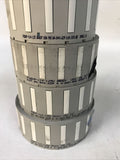 *LOT OF 4 USED ROLLS* Brady PSBXP-114-125 PS Permasleeve Wire Sleeve Labels