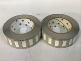 *LOT OF 2 USED ROLLS* Brady PSBXP-211-250 PS Permasleeve Wire Sleeve Labels