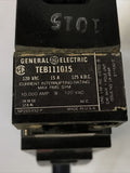 GE TEB111015 15A AMP 1P POLE 10kA 120V Feed Through Circuit Breaker