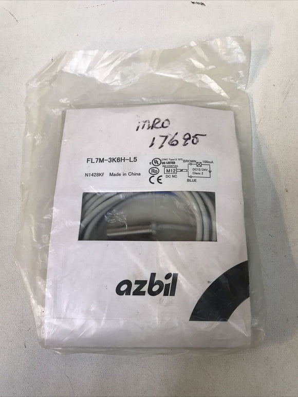 *SEALED* Azbil FL7M-3K6H-L5 Proximity Switch 100 mA DC12/24V