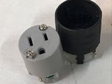*LOT OF 2* Pass & Seymour PS5269-XGRY 5-15R Straight Blade Connector 15A 125V 2P