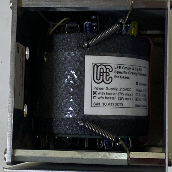 LFE OEM Specific Gravity Transducer Cell for Gases with Heater 7W .2 - 2.2 SG AU