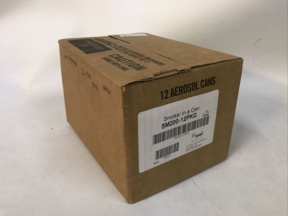 *BOX OF 12* UTC Fire and Security SM200 Smoke-In-A-Can Canned Smoke
