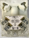 Schneider Square D 9001KM25G Ser. H 240VAC Green Push Button W/ KA1 Ser. K