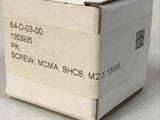 *Lot Of 192* Hodell-Natco MASC0020016CP Socket Cap Screw M2 - .40 X 16mm
