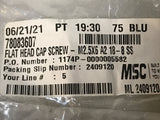 *Lot Of 99* MSC Socket Flat Head Cap Screw M2 - .40 X 6mm